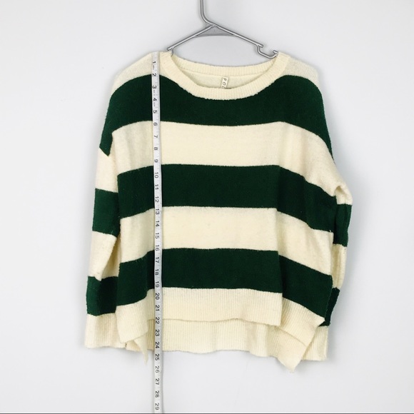 POL HI Low Striped Pullover Boxy Relaxed Fit Sweater Large - Picture 8 of 8